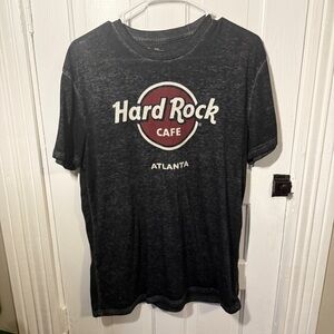 Hard Rock Cafe Atlanta Georgia Unisex T Shirt Size Large Distressed Graphic Tee